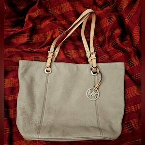 Michael Michael Kors Beige Leather Tote